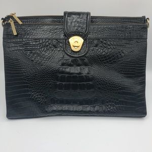 Brahmin Leather Embossed File/Clutch